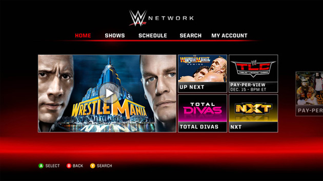 Wwe network streaming on sale live