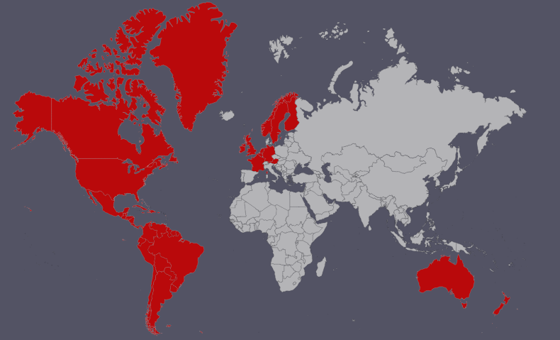 countries where netflix is available