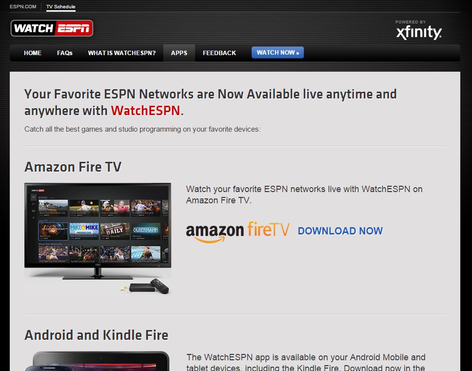 download how can i watch espn