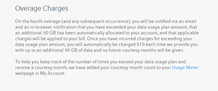 overage charges comcast