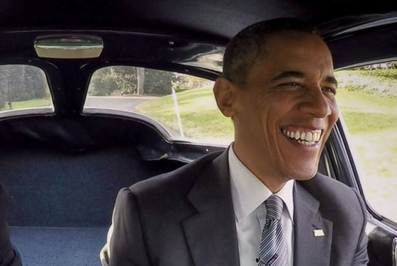 obama comedians in cars getting coffee