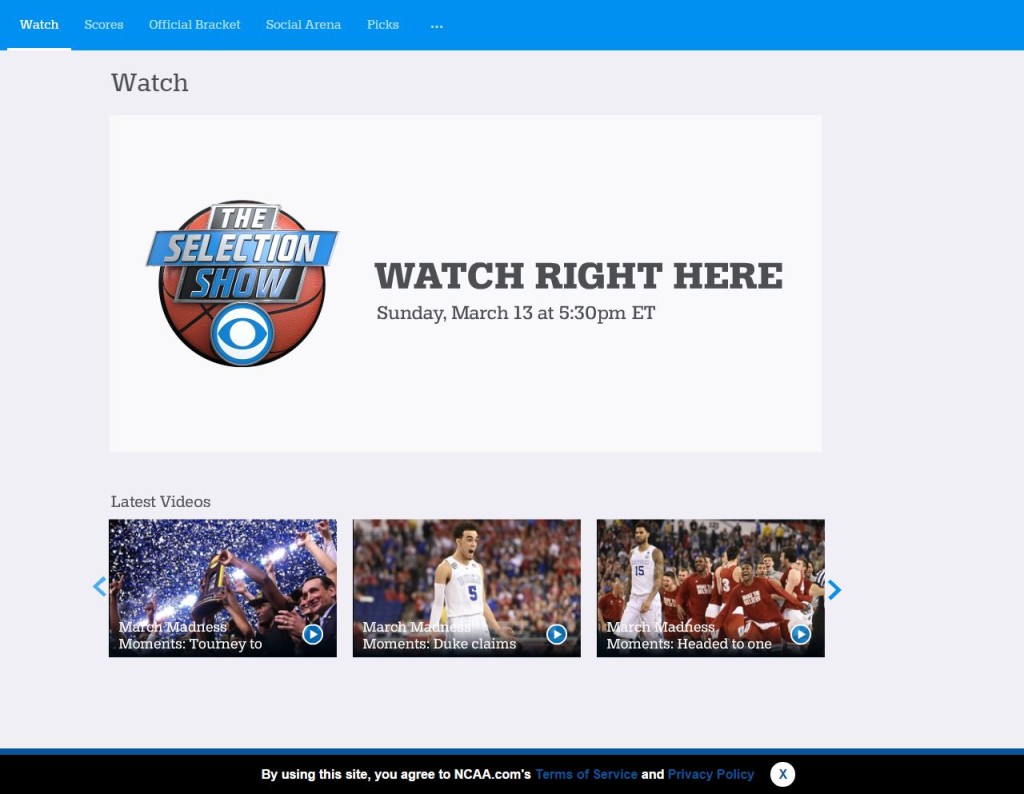 NCAA Streaming March Madness Free 1024x794 