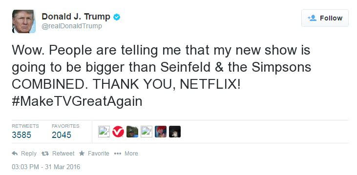 trump netflix tweet