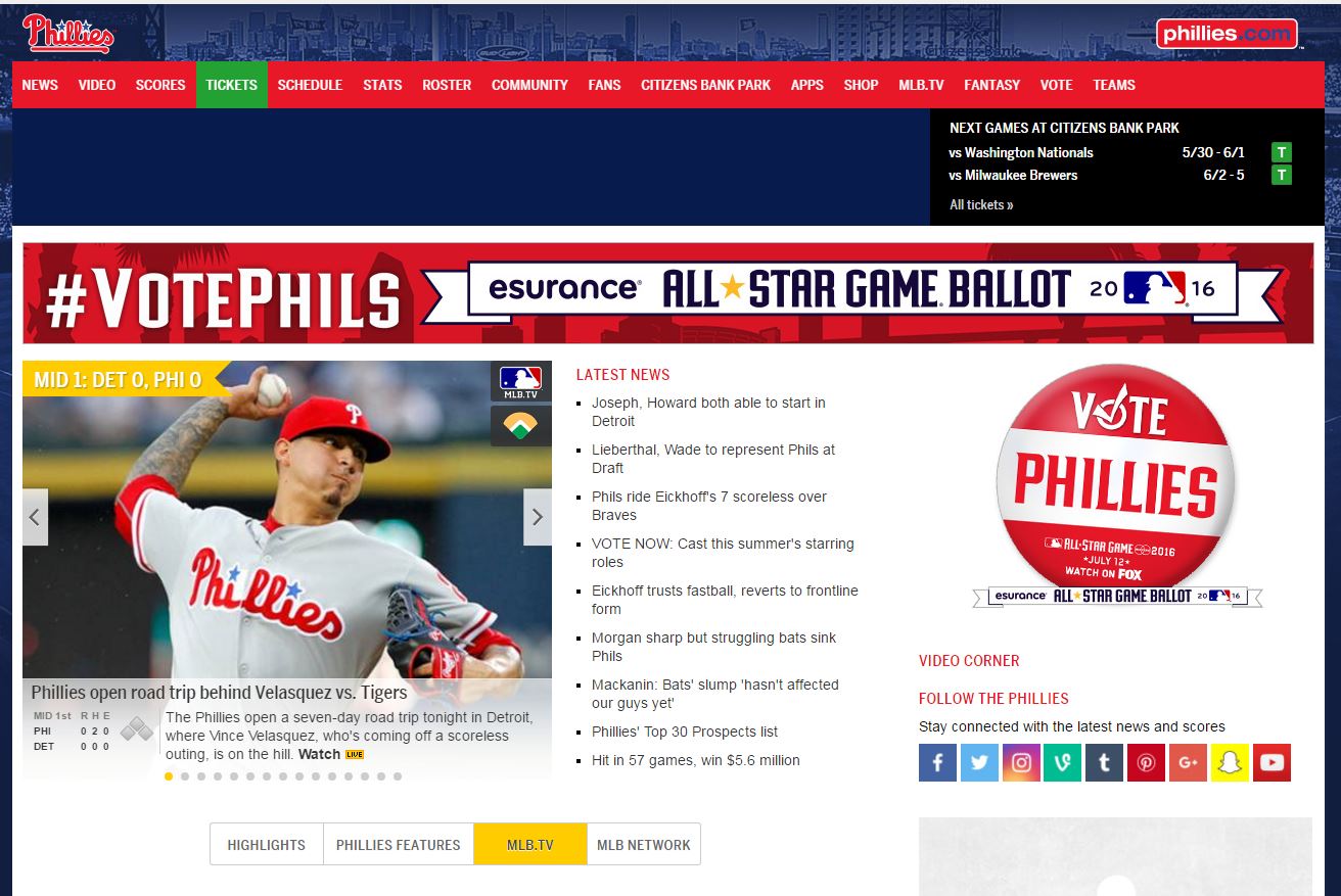 phillies live gamecast