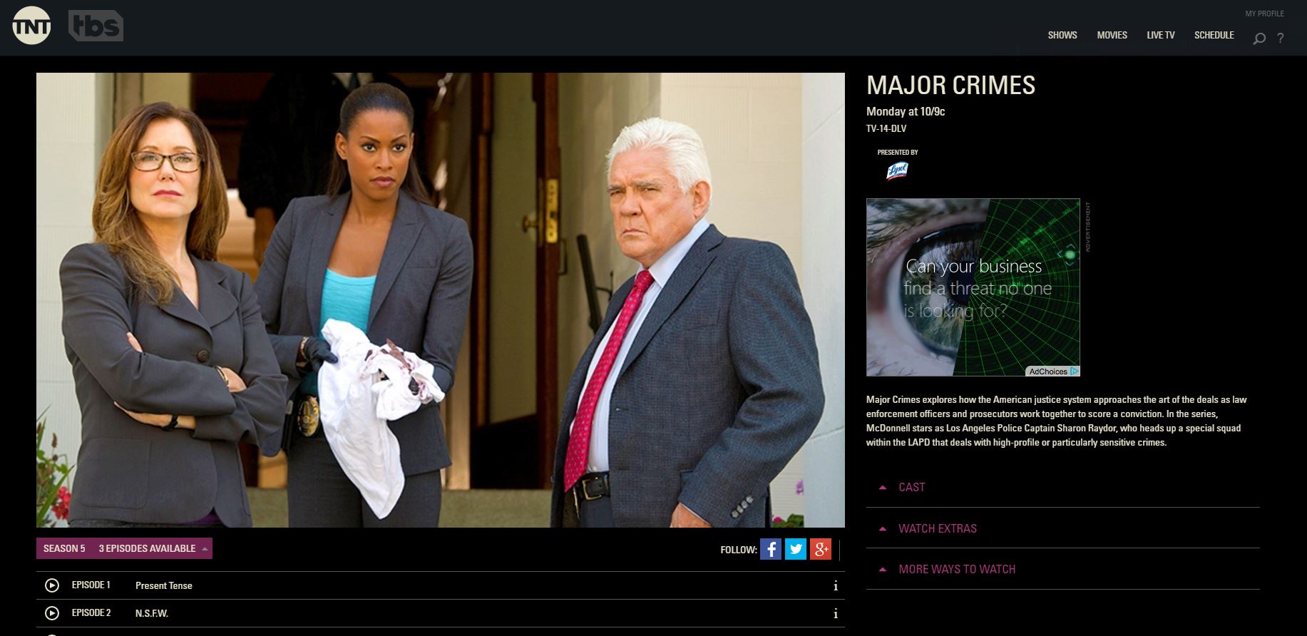 Watch Major Crimes Online Or Streaming