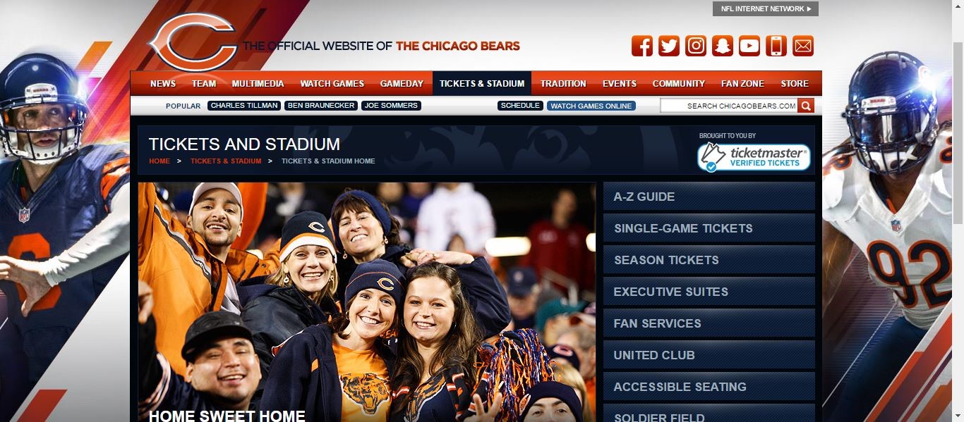 Live Streaming Chicago Bears Online for Free - Exstreamist