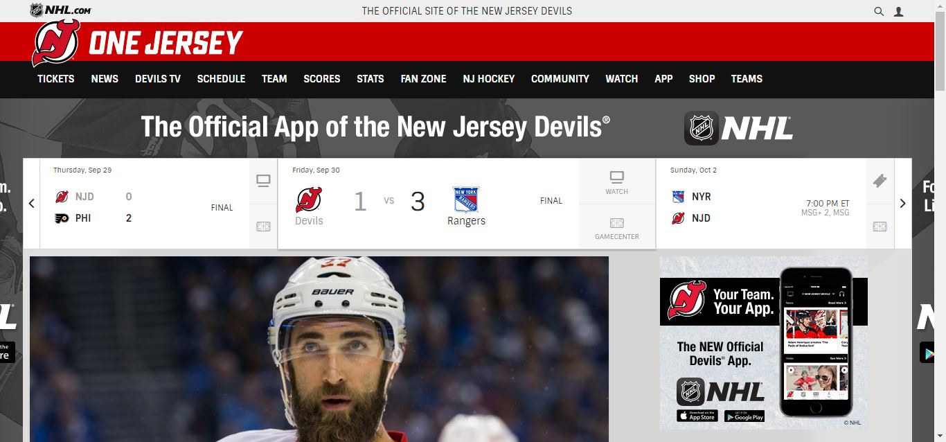 watch the new jersey devils game online