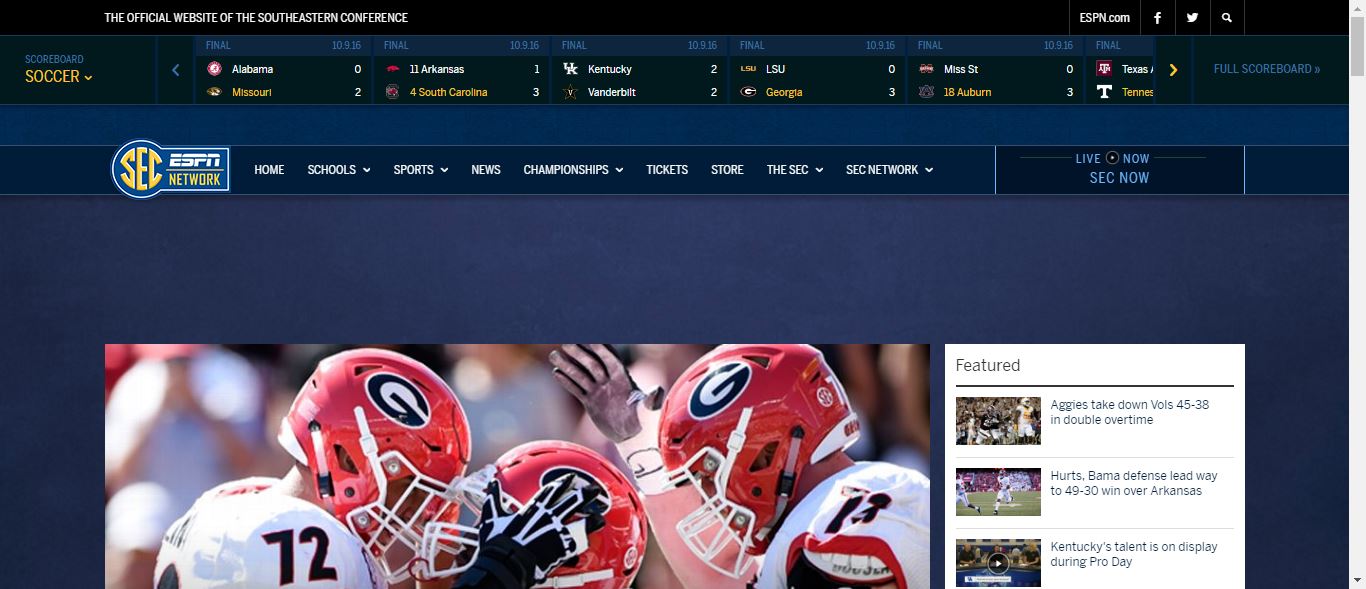 Streaming SEC Network Online for Free - Exstreamist