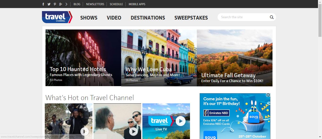 travel channel streaming service