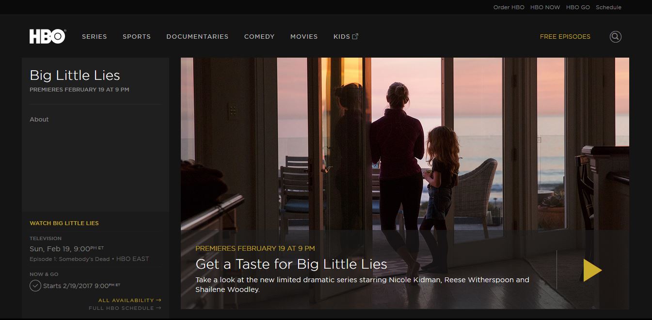 Watch Big Little Lies Online Streaming for Free Exstreamist