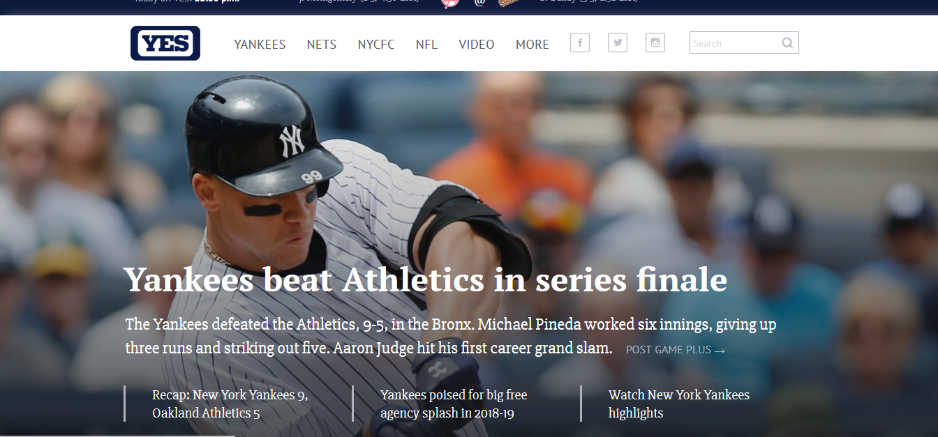 Watch Yes Network Online & Streaming for Free - Exstreamist