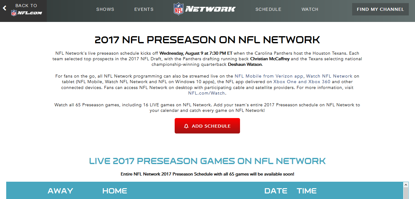 watch nfl preseason games online free