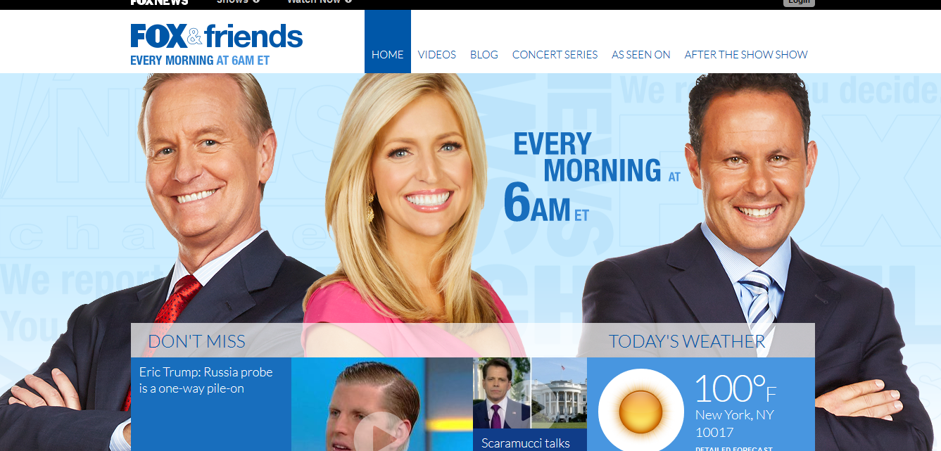 Fox and friends hot sale streaming live free