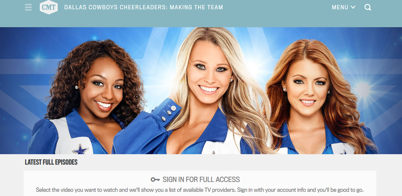 dallas cowboys cheerleaders watch online