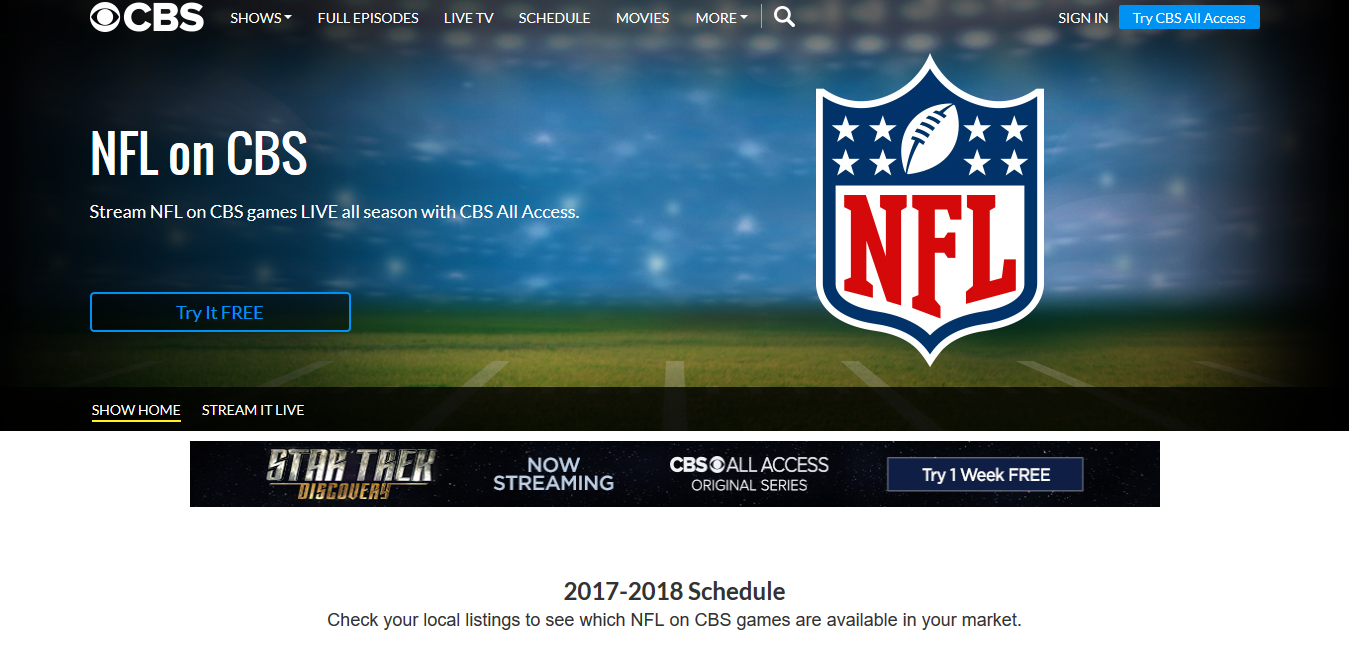 download cbs streaming nfl